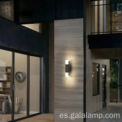 Luz de pared moderna impermeable para uso al aire libre
